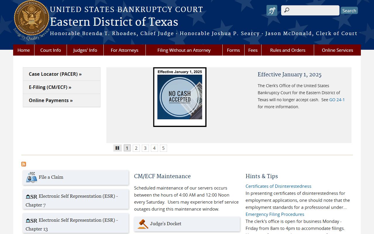 Collin County public records and the Eastern District of Texas bankruptcy court