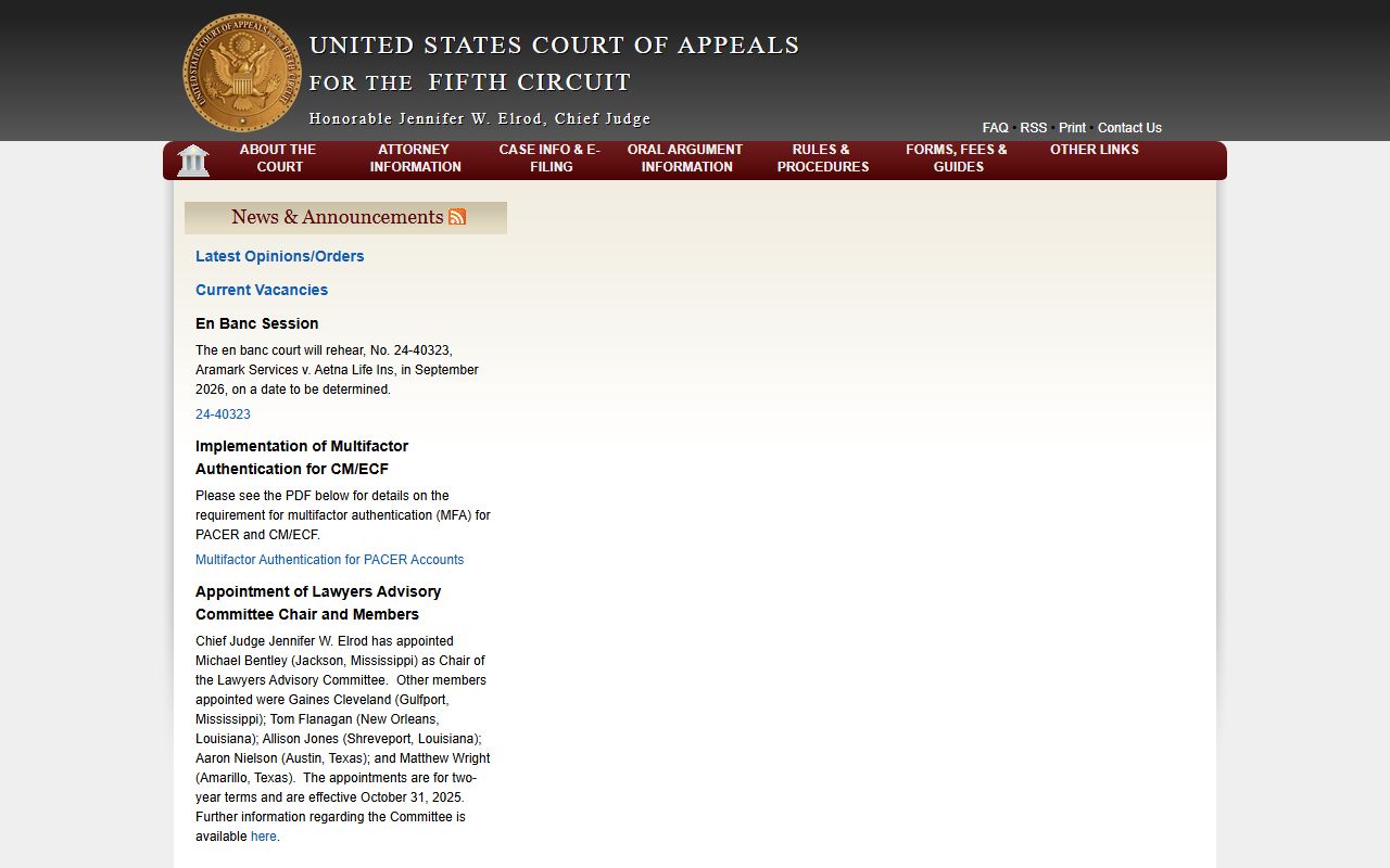 Collin County public records and the Fifth Circuit Court of Appeals