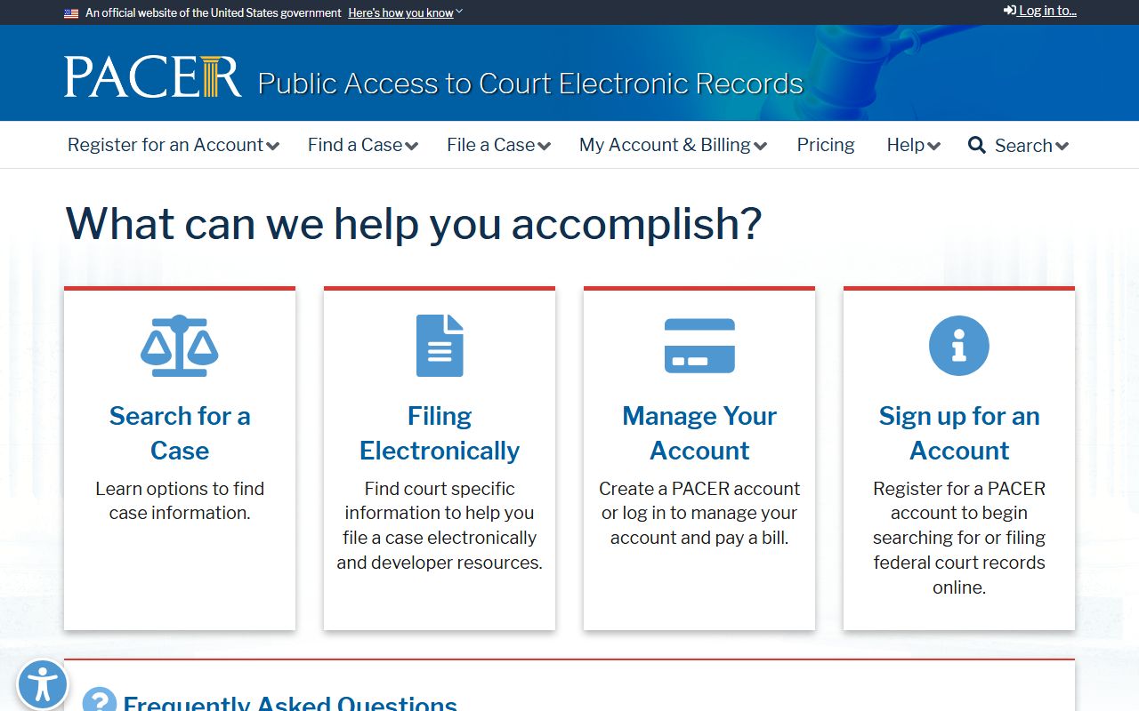 Collin County federal court records access through PACER