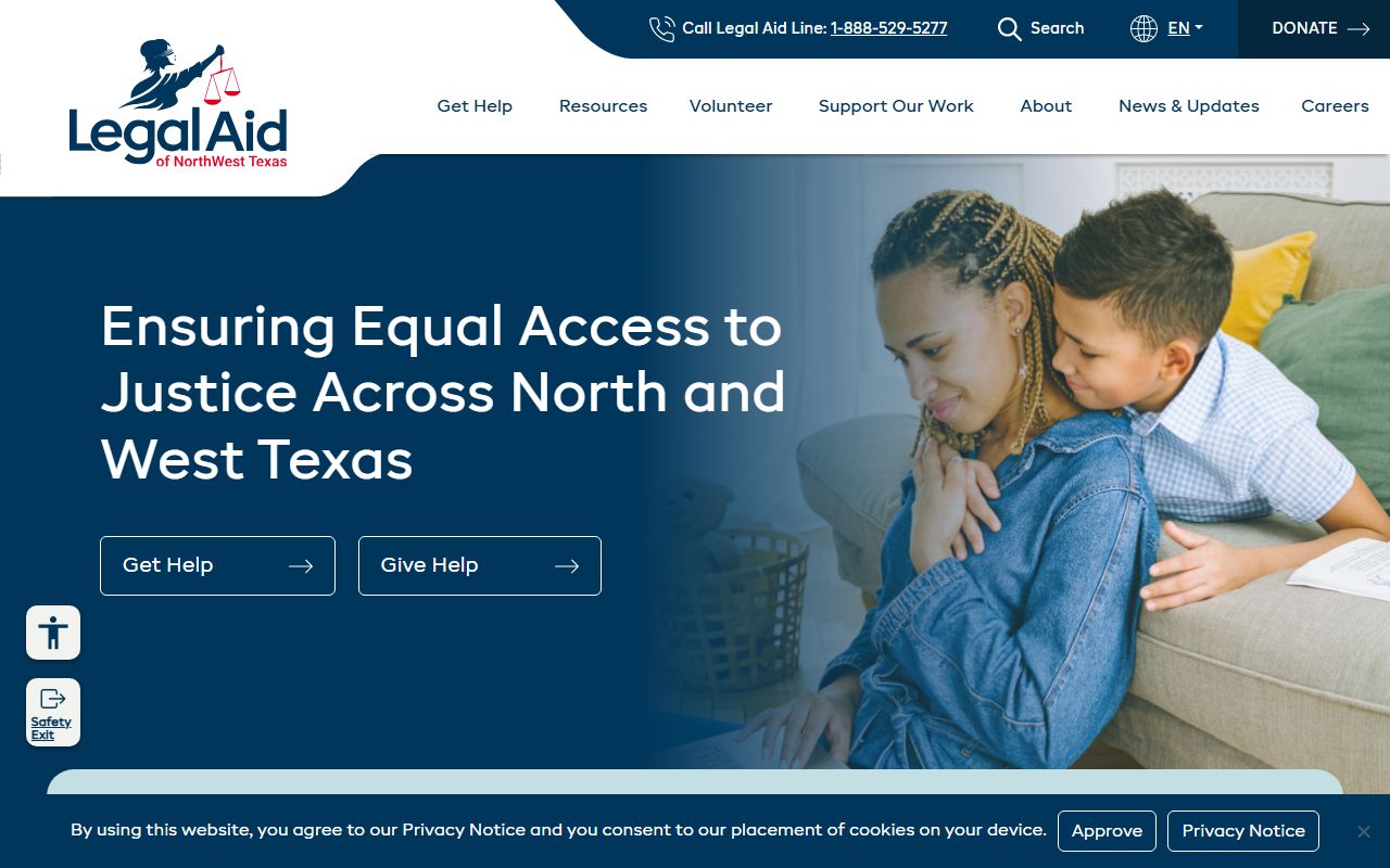 Collin County court records legal aid through Legal Aid of NorthWest Texas